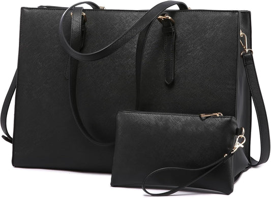 Fashionable Women's Laptop Bag for Office, Fits 15.6 Inch Laptop