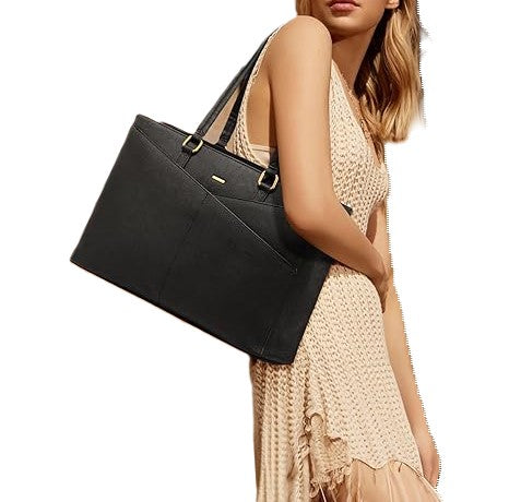 Women's leather laptop bag – Stylish & ideal for office, teachers, business