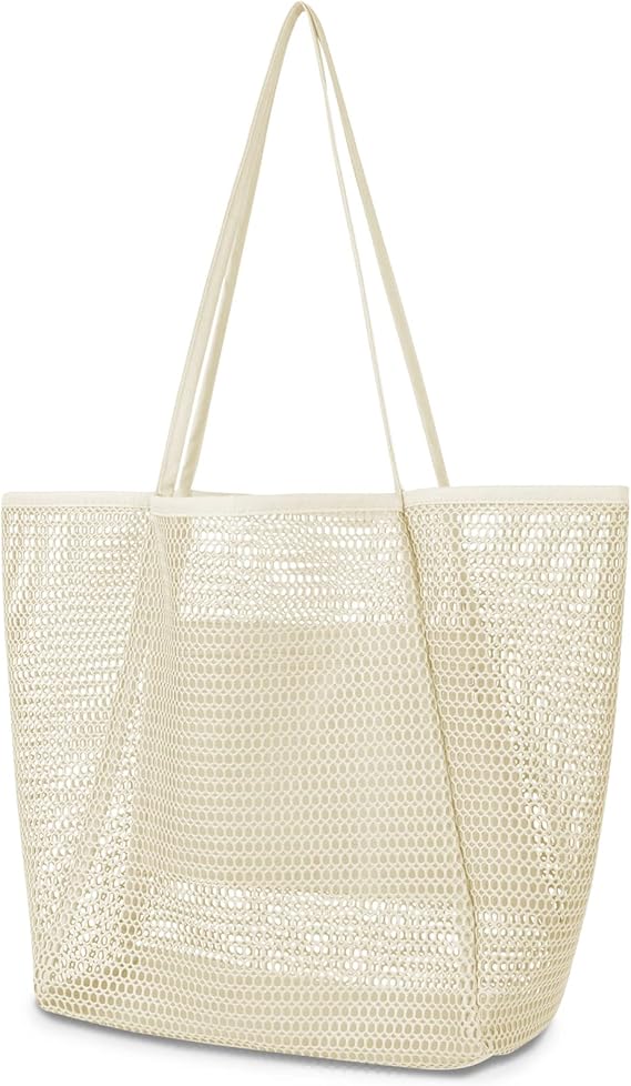 Mesh Beach Tote Bags for Women – Casual Hobo Pool Bags for Vacations