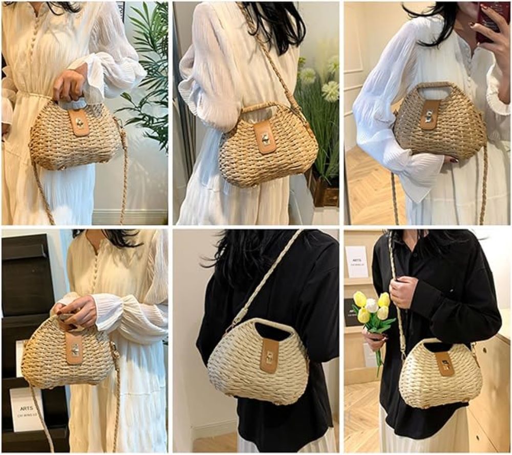 Handmade Straw Clutch for Summer – Trendy & Lightweight Bag