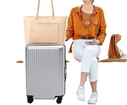 Vegan Leather Tote Bag for Women – Slim & Stiff 18L