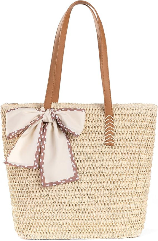 2025 Summer Handwoven Tote Bag for Women – Stylish & Light