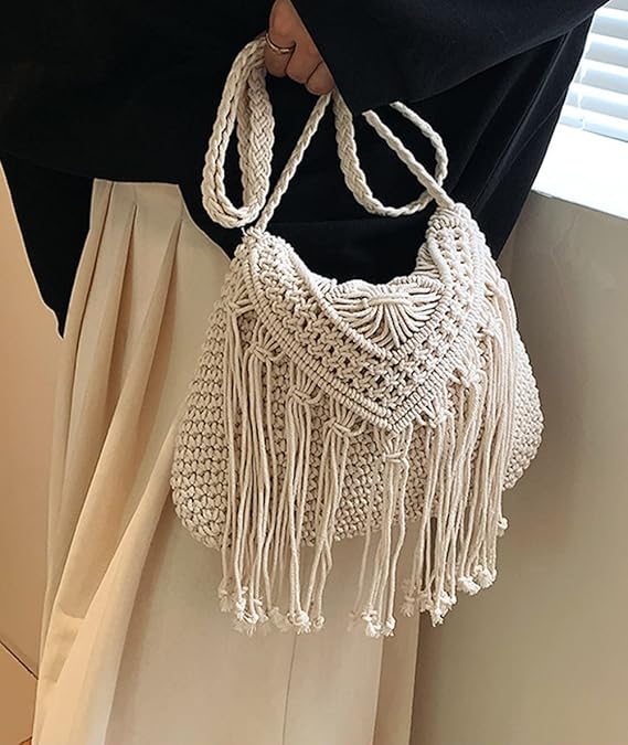 Trendy Crochet Shoulder Bag for Women