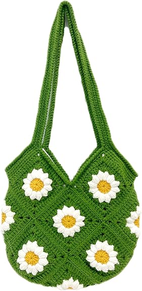 Handmade Crochet Tote & Floral Knit Bags for Women