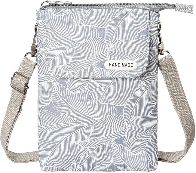 Women’s Canvas Crossbody Bag with Pattern