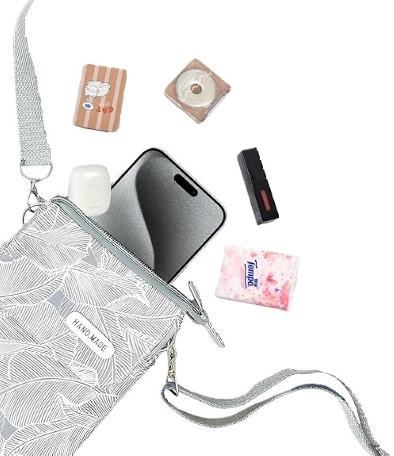Women’s Canvas Crossbody Bag with Pattern