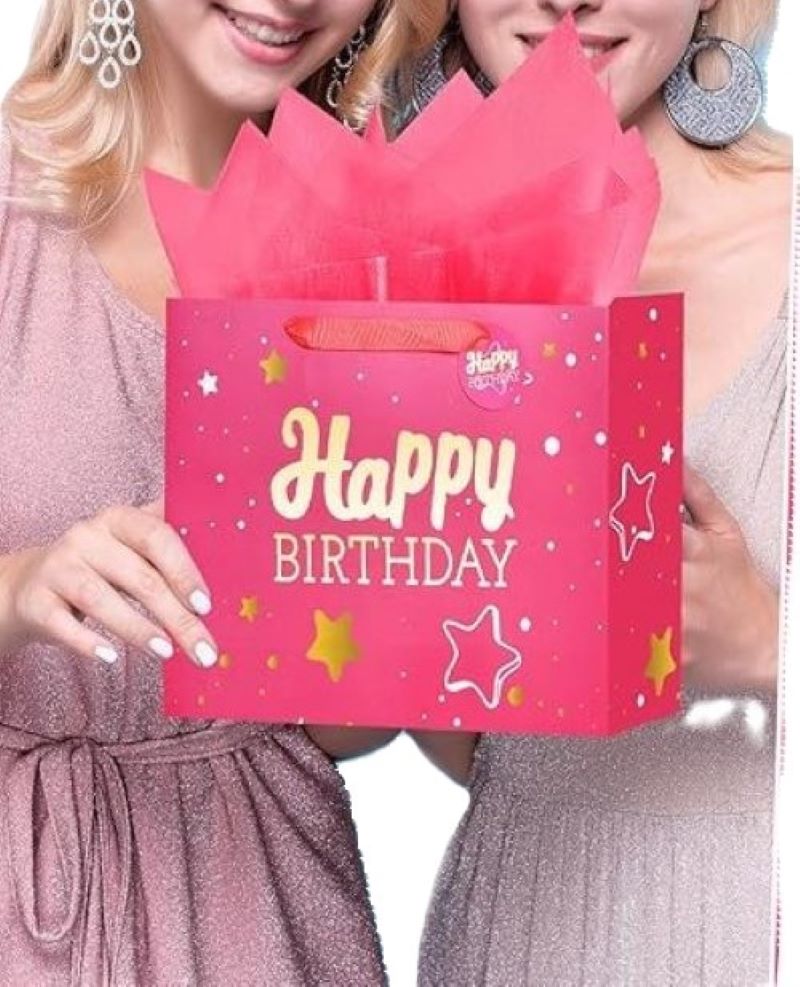 "13" Birthday Gift Bag with Card and Tissue Paper