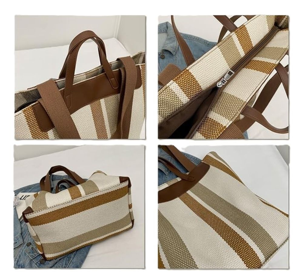 Large women’s tote bag with laptop compartment