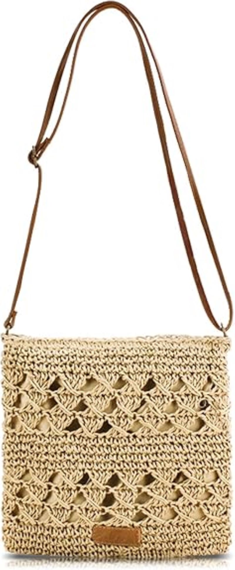 Straw Crossbody Bag Boho Small Summer Beach Purse