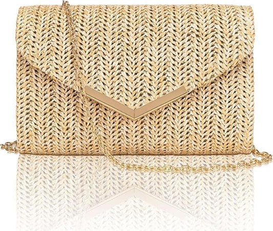Clutch Purse for Women – Trendy Envelope Evening Bag with Chain for Party