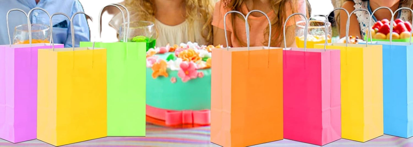 Gift Bags with Handles in Multiple Colors