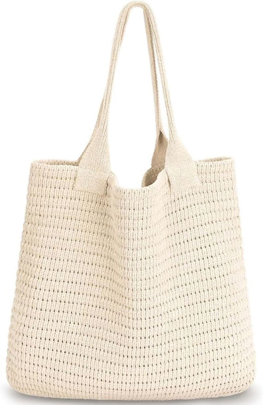 Women's Large Straw Crossbody Bag-Woven Summer Tote for Beach and Travel