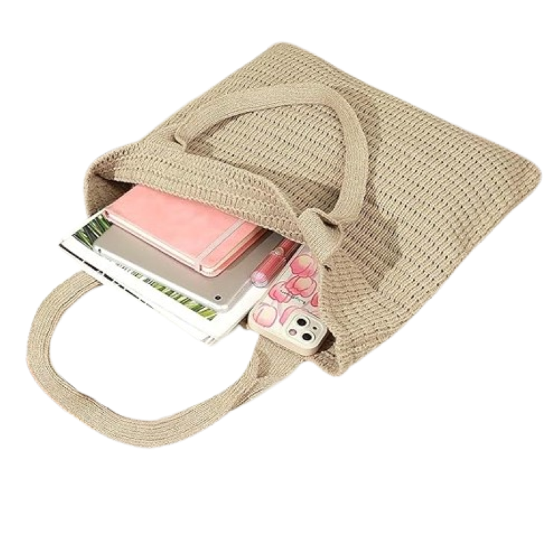 Women's Large Straw Crossbody Bag-Woven Summer Tote for Beach and Travel