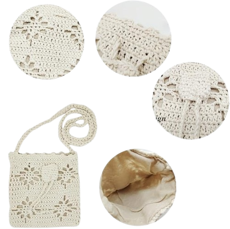 Handmade Crochet Phone Bag Knitted Bag for Women