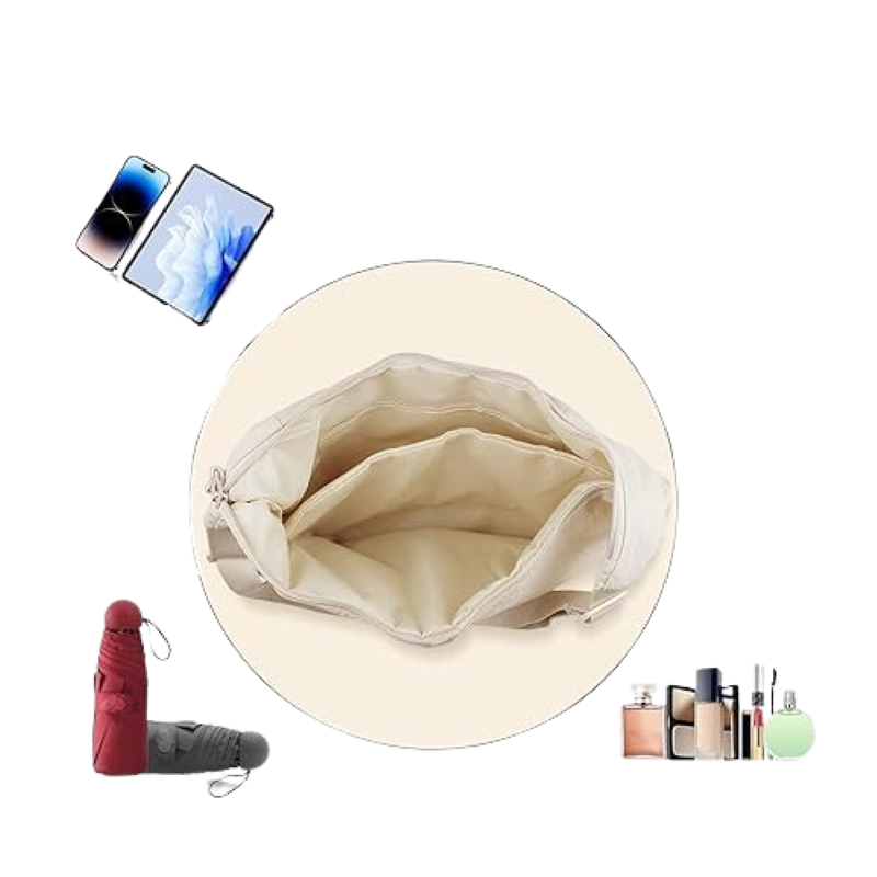 Nylon Crescent Bag Unisex - Large Crossbody Half Moon Sling Bag