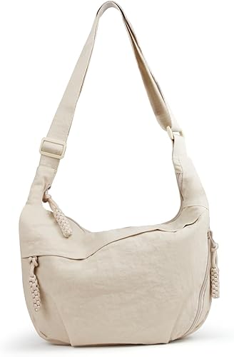 Nylon Crescent Bag Unisex - Large Crossbody Half Moon Sling Bag