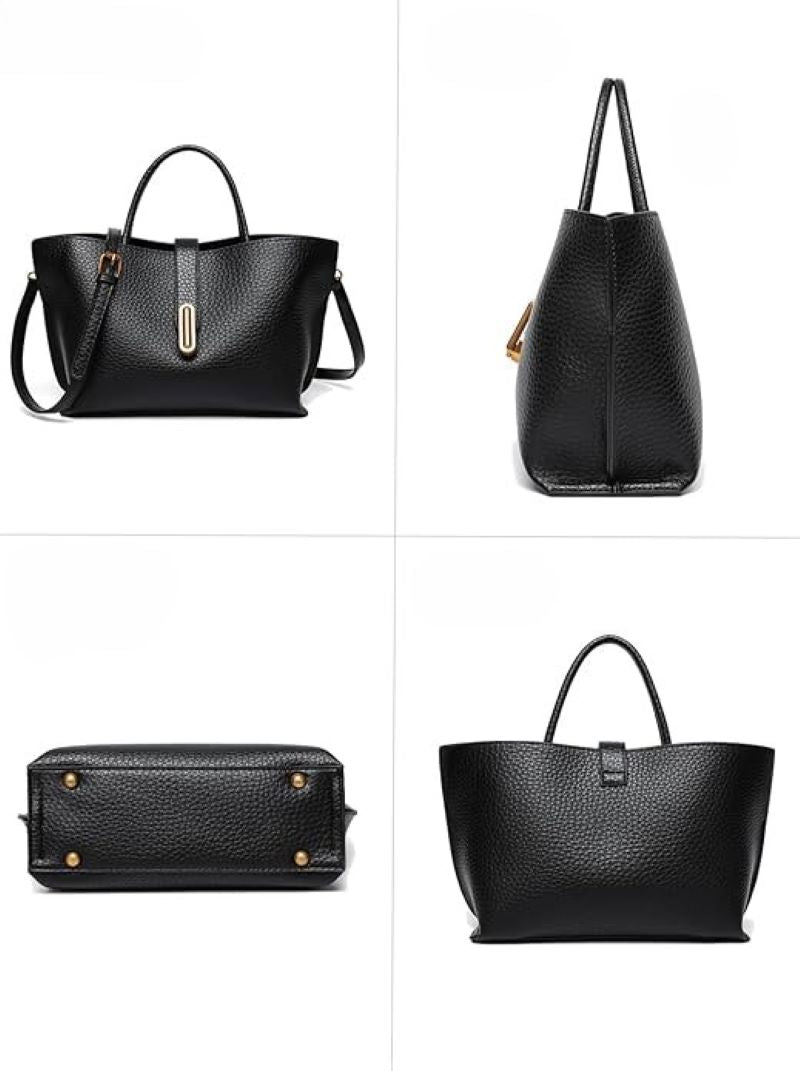 Chic PU Crossbody Tote Bag for Women - Versatile Handbag for Work & Daily