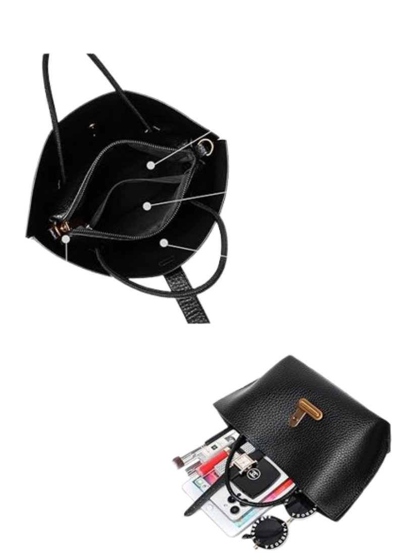 Chic PU Crossbody Tote Bag for Women - Versatile Handbag for Work & Daily