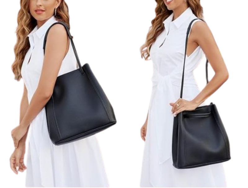 2PCS Large Tote Bags for Women – Casual & Work Handbags with Strap