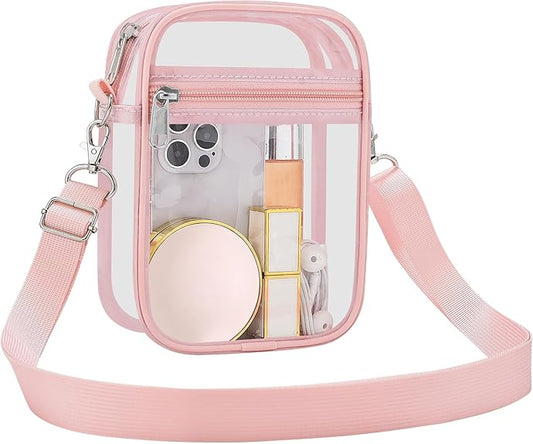 Clear Crossbody Bag for Men and Women
