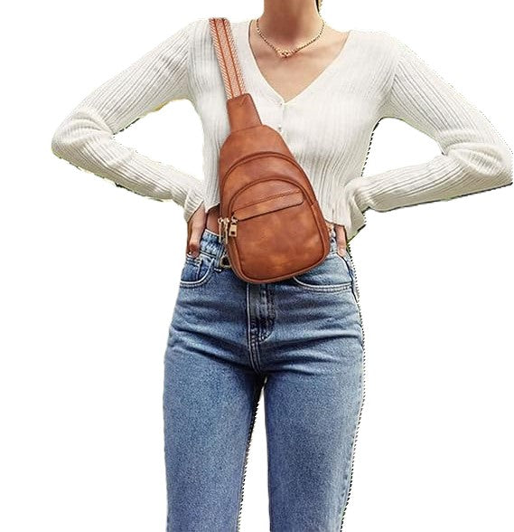 Compact Crossbody Sling Backpack – Travel & Hiking Daypack