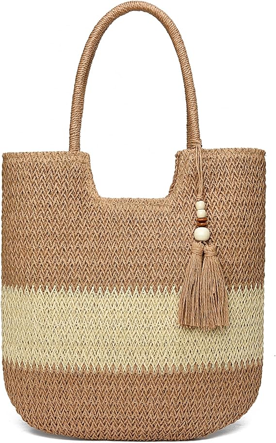 Large Straw Beach Bag for Women – Stylish & Spacious