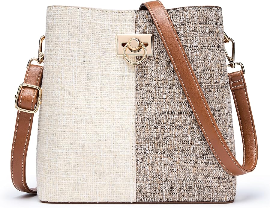 Women’s Vegan Leather Crossbody Bag with Pockets