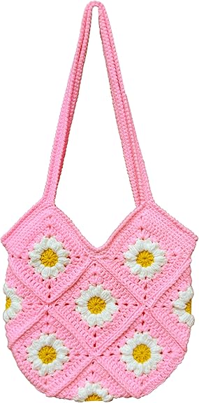 Handmade Crochet Tote & Floral Knit Bags for Women
