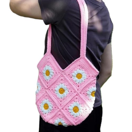 Handmade Crochet Tote & Floral Knit Bags for Women