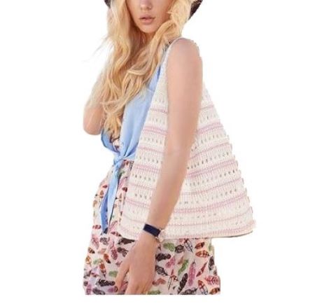 Boho Beach Tote – Mesh Knit Bag for Summer Days