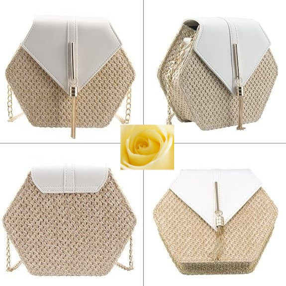 Cute Women’s Straw Crossbody Bag – Stylish & Lightweight