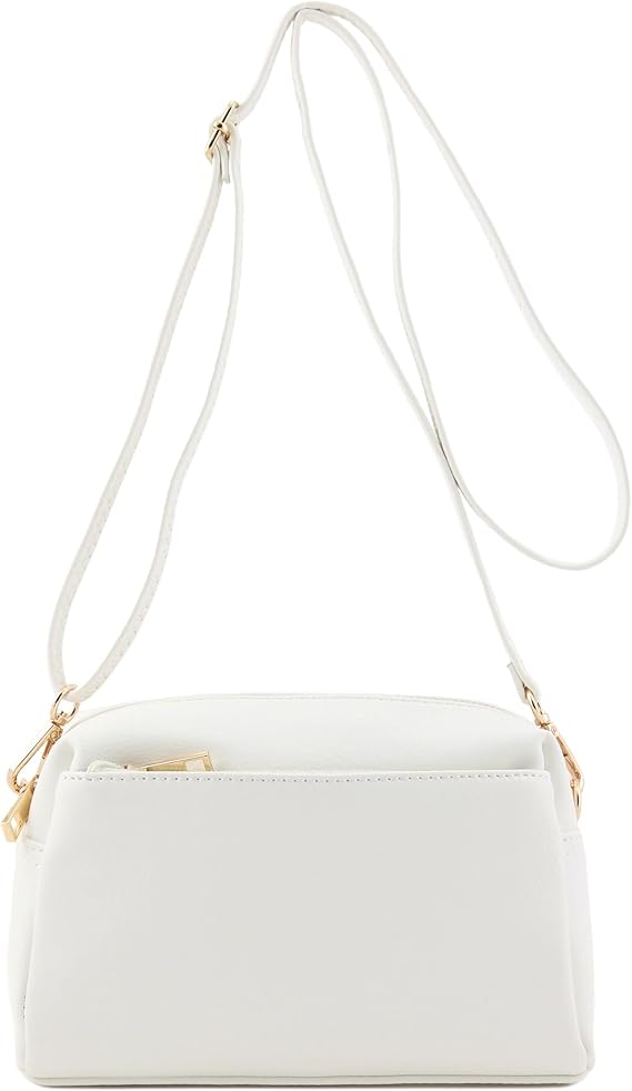 Triple Zip Small Crossbody Bag