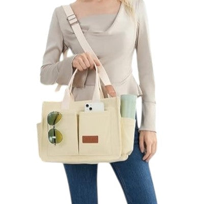 Large Canvas Tote Bag for Women – Stylish & Durable