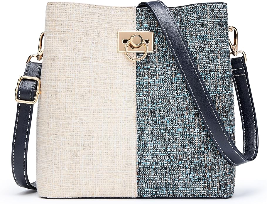 Women’s Vegan Leather Crossbody Bag with Pockets