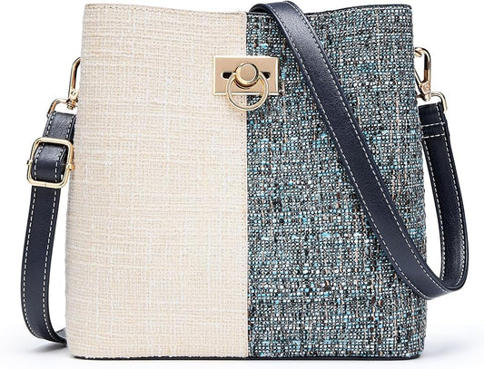 Women’s Vegan Leather Crossbody Bag with Pockets