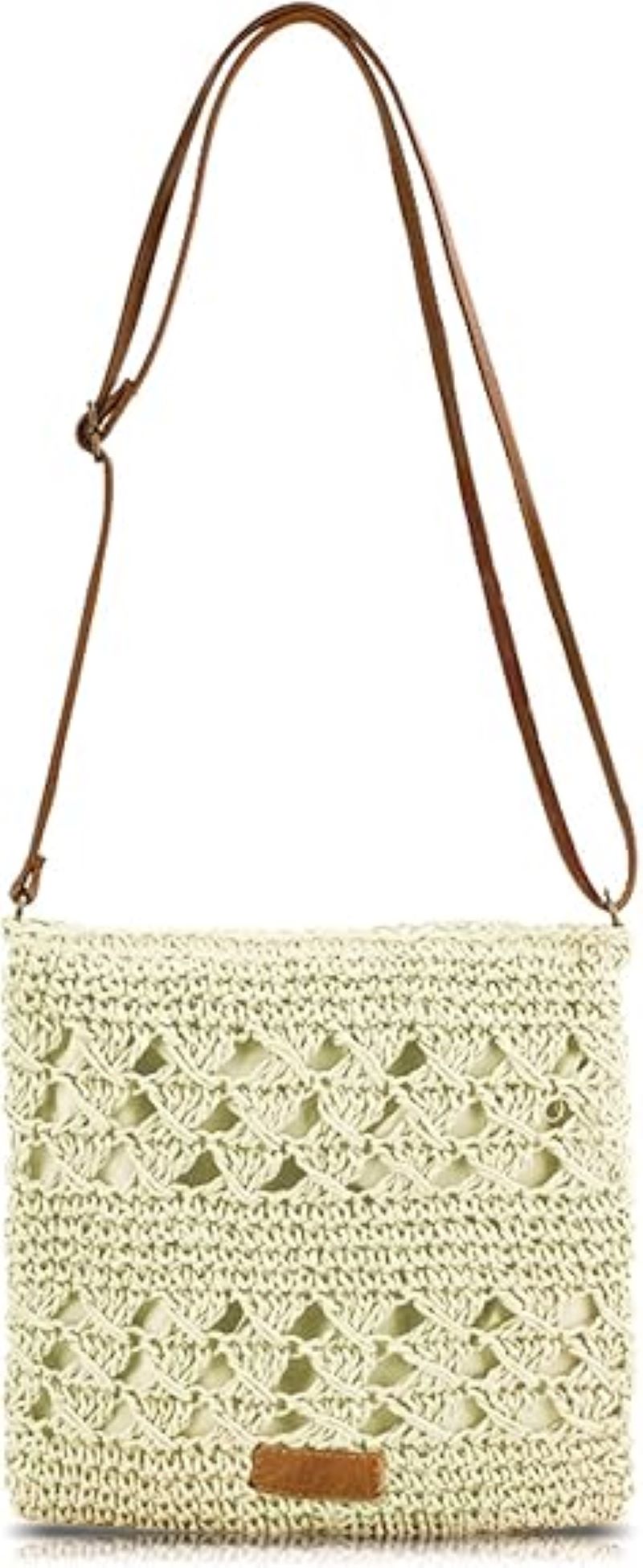 Straw Crossbody Bag Boho Small Summer Beach Purse