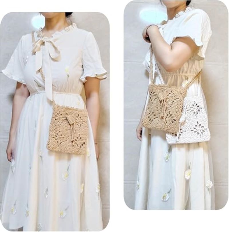 Handmade Crochet Phone Bag Knitted Bag for Women