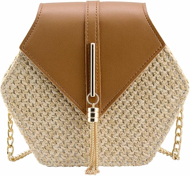 Cute Women’s Straw Crossbody Bag – Stylish & Lightweight